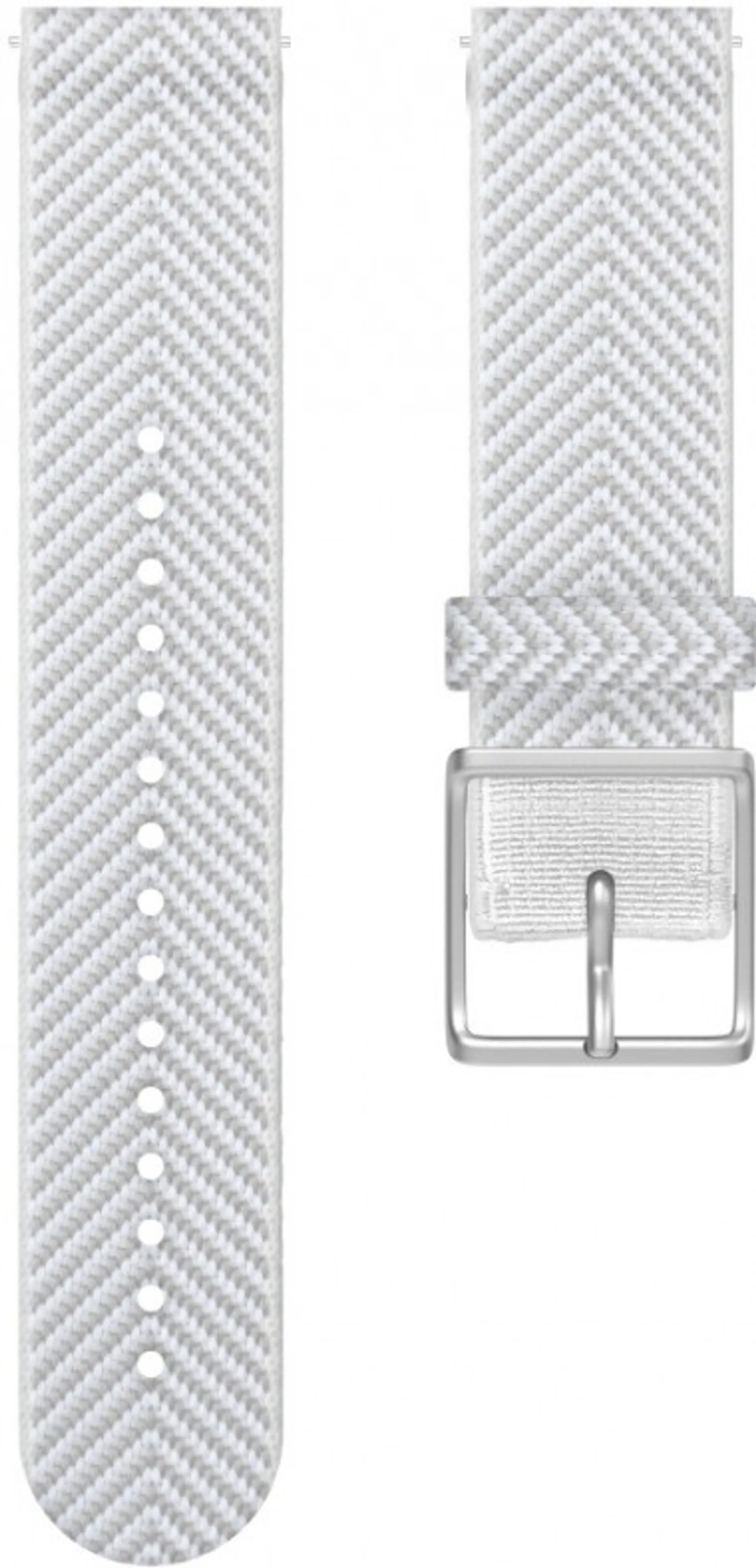 Bracelet tissé 20mm - Blanc - S/M