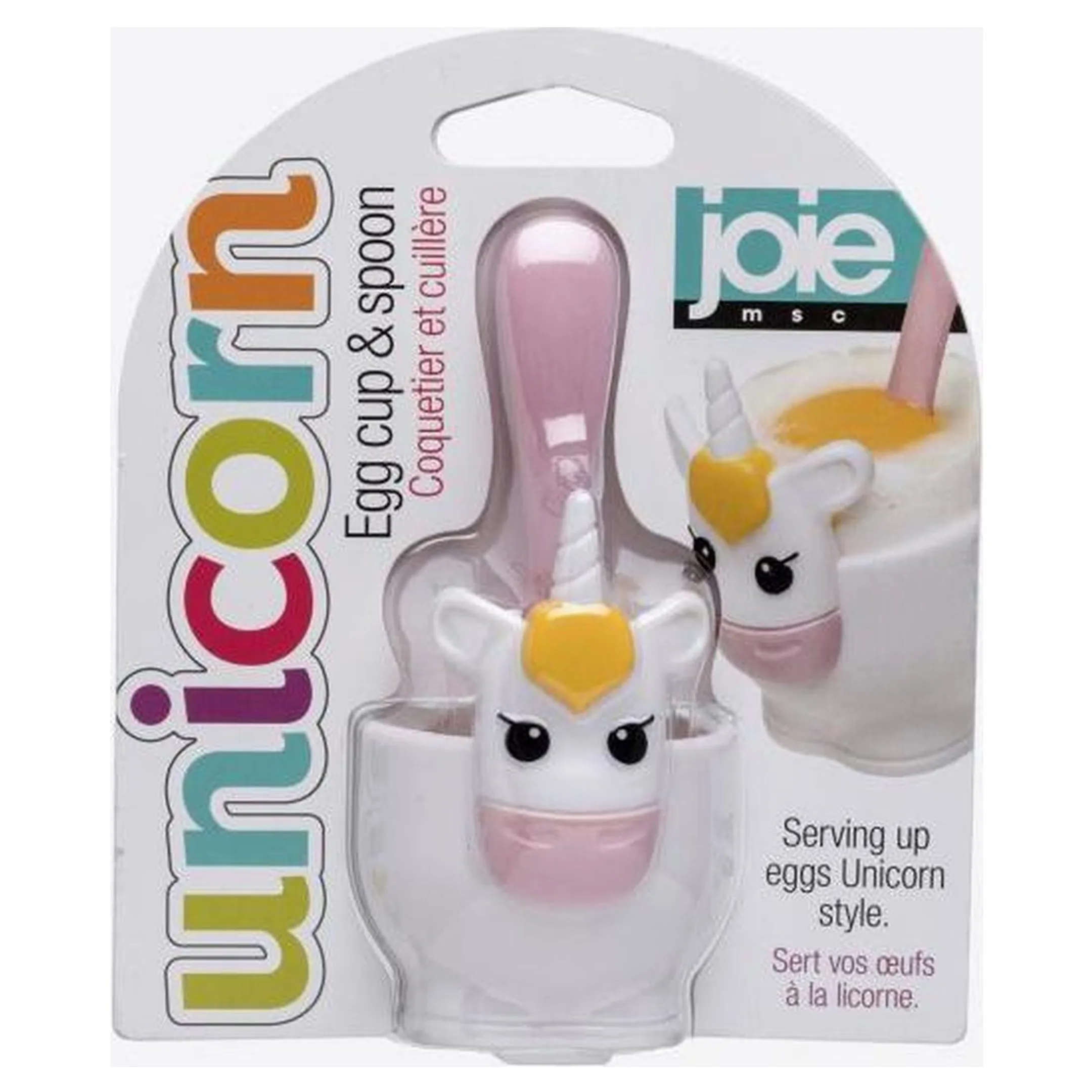 Coquetier et cuillère - Licorne