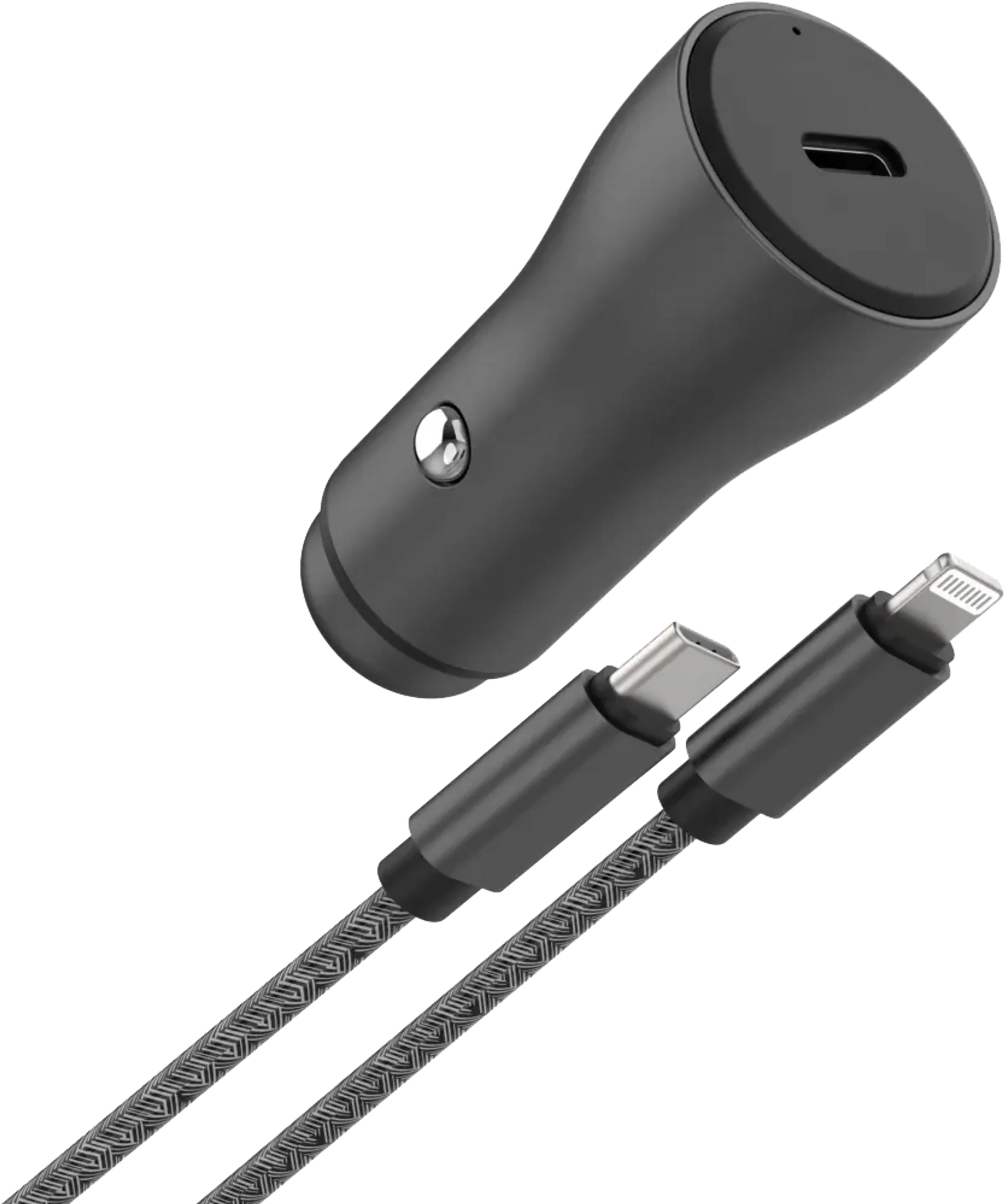 30 W USB C autolader met Lightning naar USB C-kabel