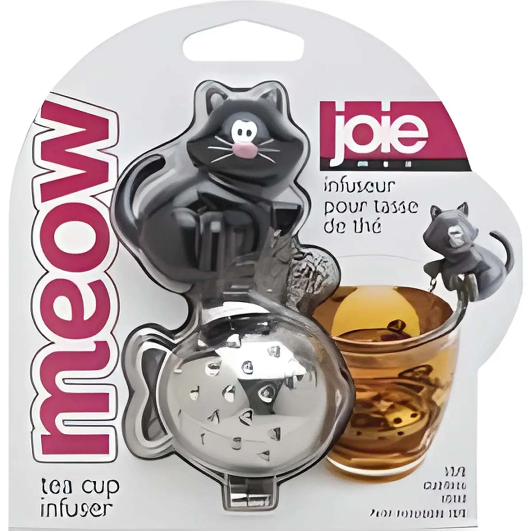 JOIE MEOW TEA CUP INFUSER Black NWT NEW