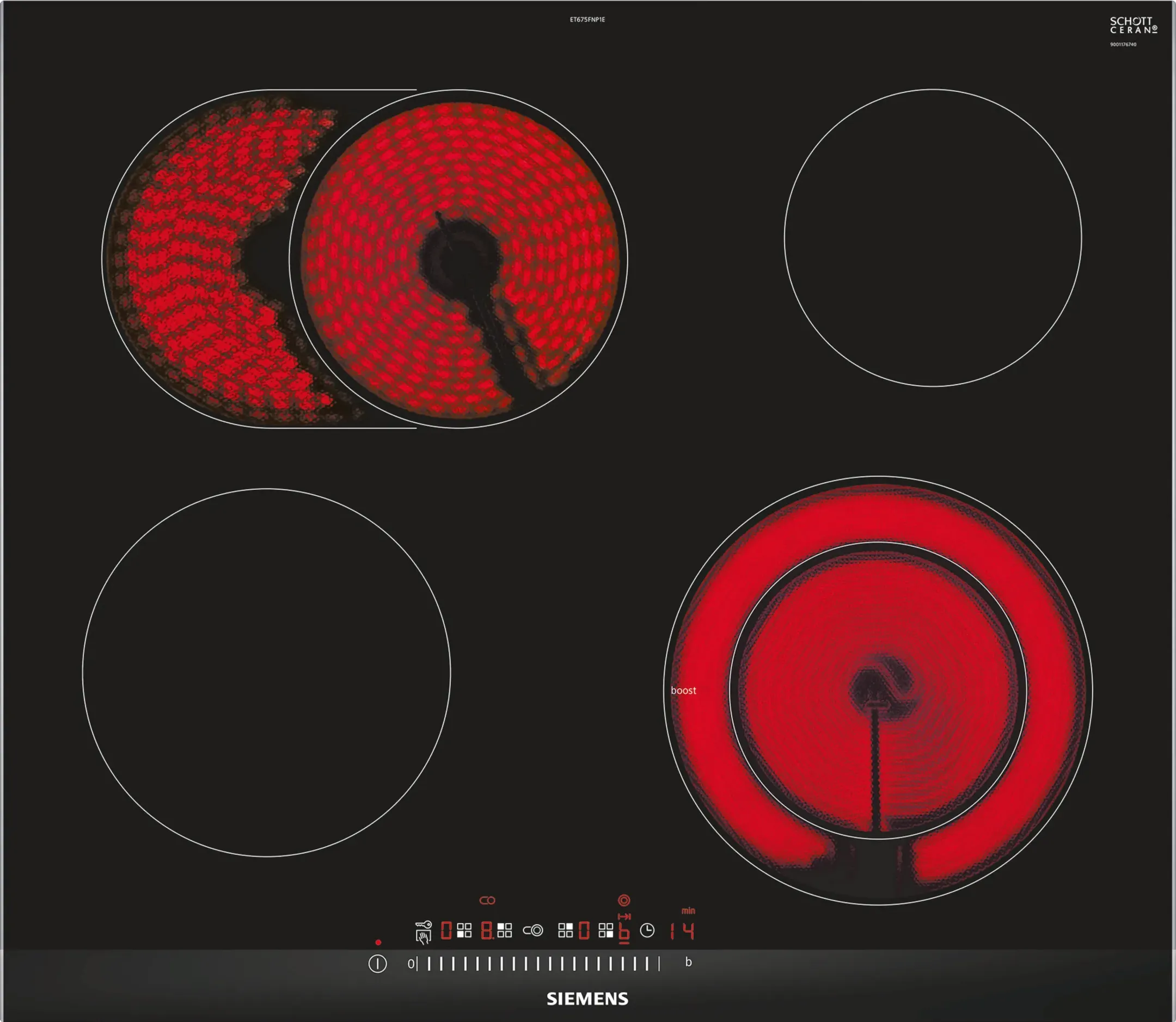 Taque vitrocéramique ET675FNP1E