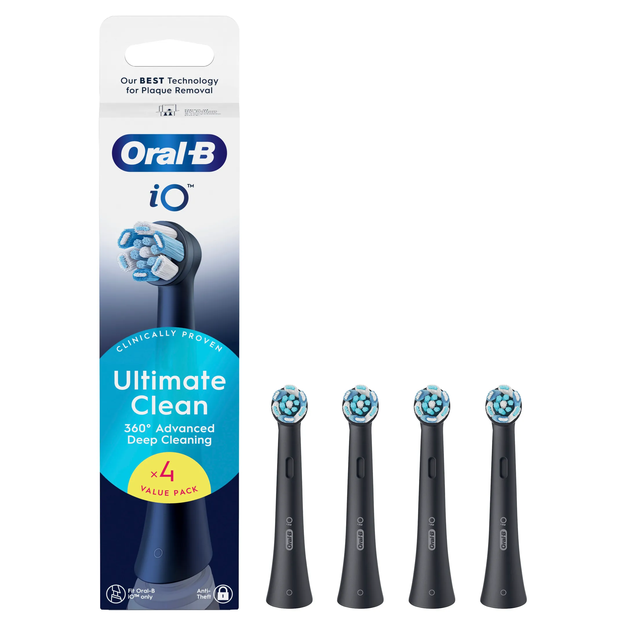 Oral-B Brossettes ORAL-B IO Ultimate clean noir 4CT image