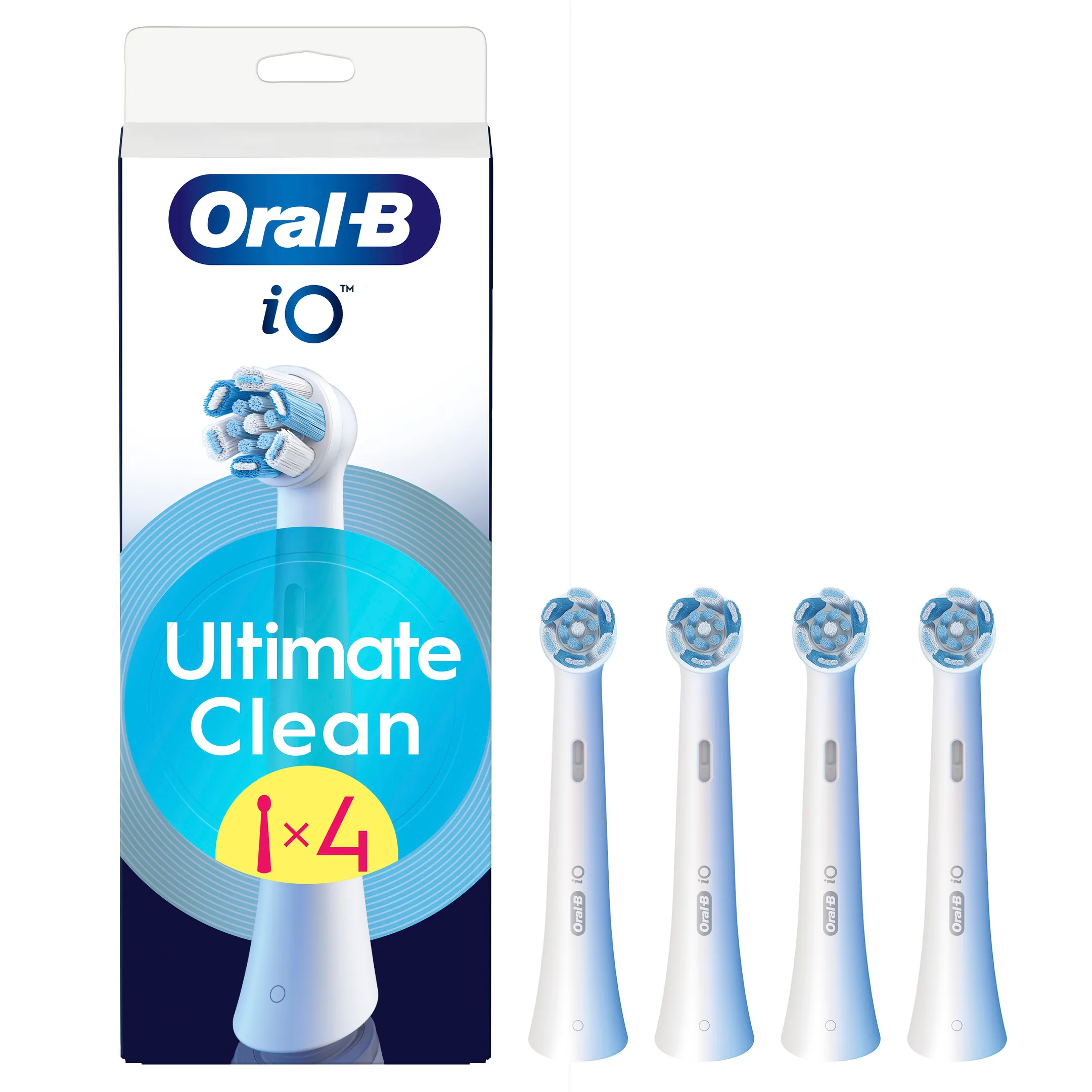 Brossettes ORAL-B IO Ultimate clean blanc 4CT