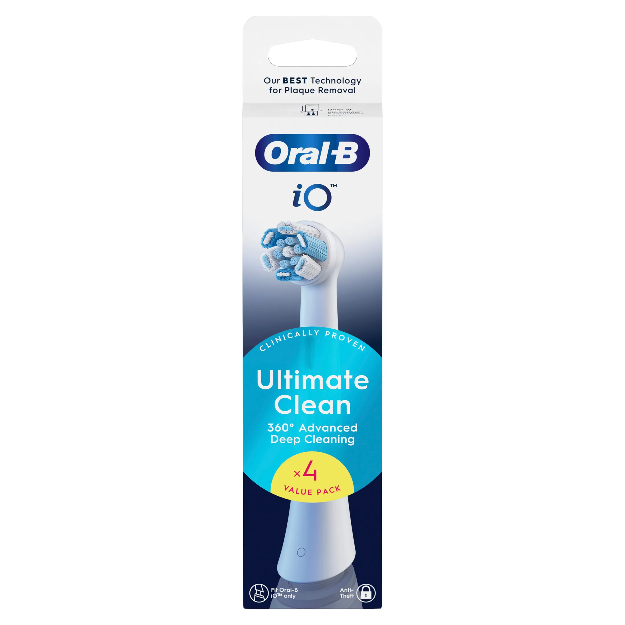 Oral-B Brossettes ORAL-B IO Ultimate clean blanc 4CT image