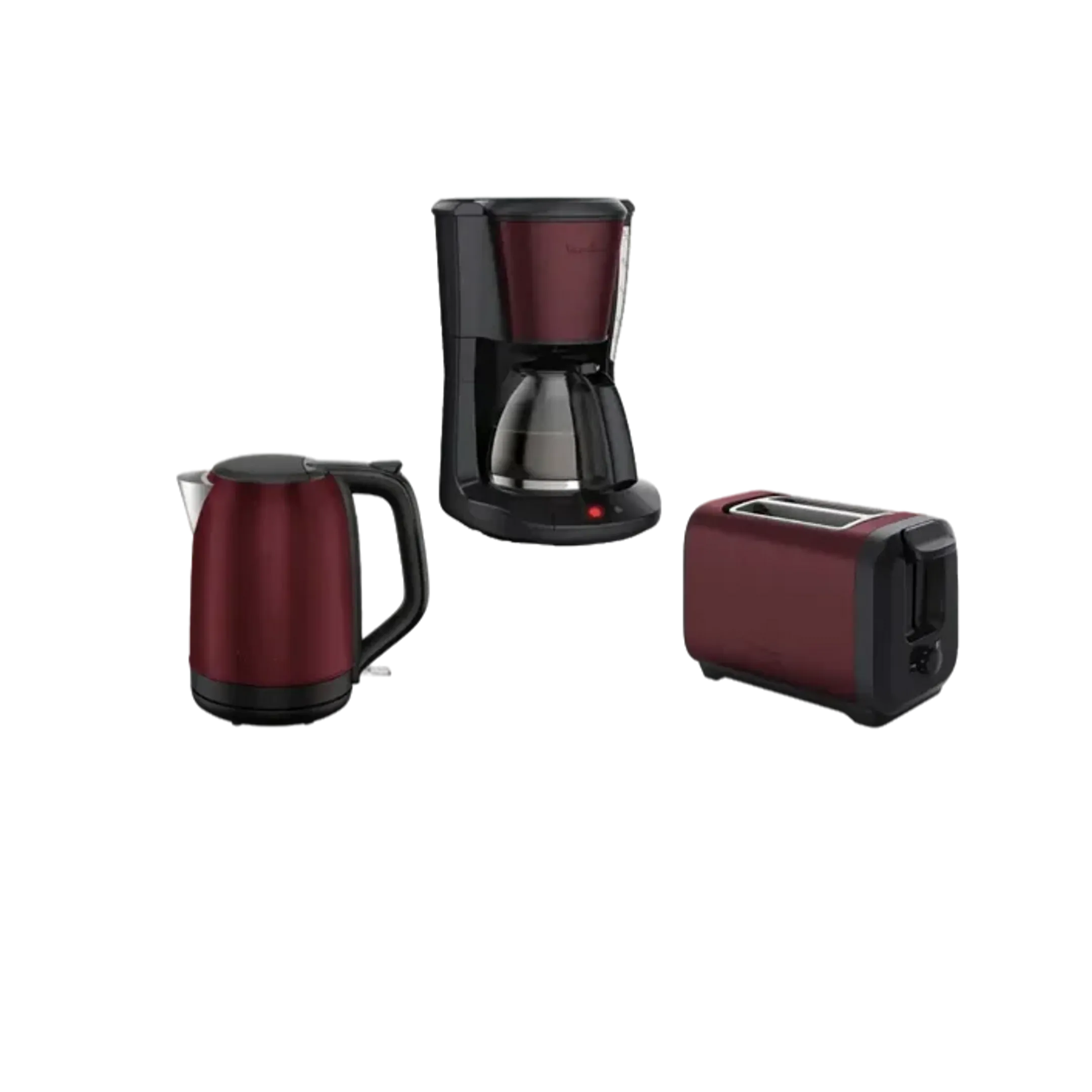 Bundle - Bouilloire Subito BY5S05E0 + Machine à café FG5S05E0 + Grille-pain Subito LT5S05E0 RED